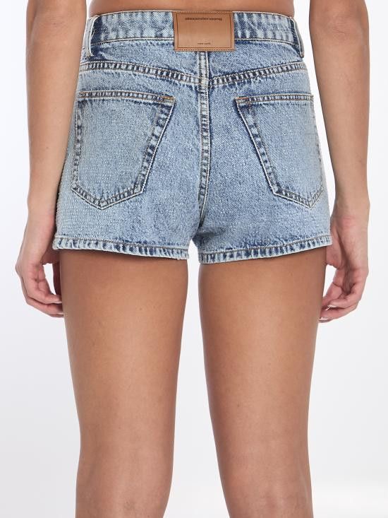 Alexander Wang ALEXANDER WANG Women Shorts & Burmudas 1WC2244306 BLUE Size 28" / US 6 / IT 42 - 4 Thumbnail