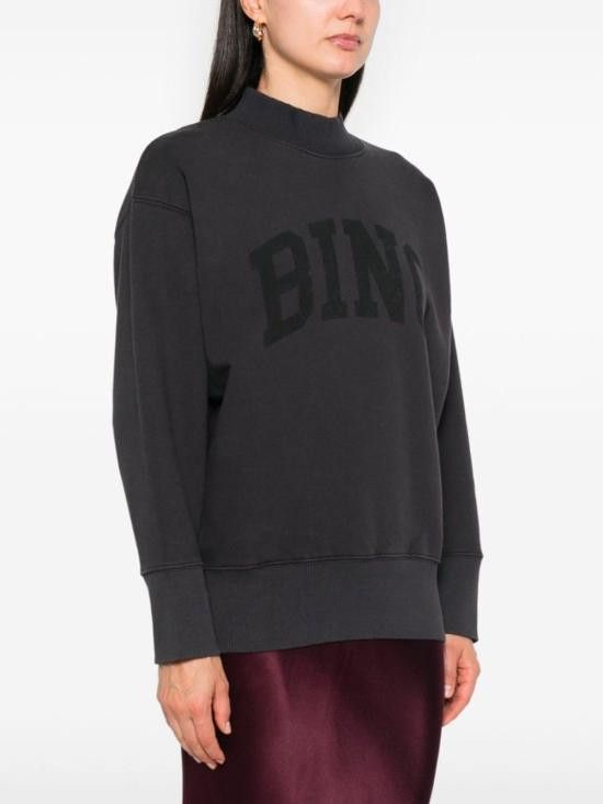 Anine Bing ANINE BING Women Hoodies A 08 10292 VTG1 Black Size S / US 4 / IT 40 - 3 Thumbnail