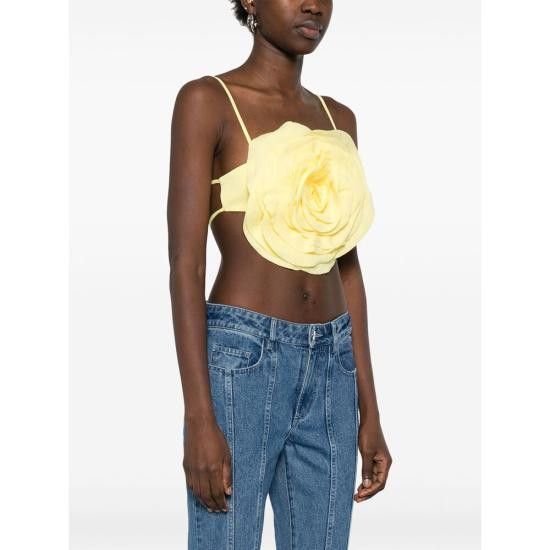 Blumarine BLUMARINE Women Tops 2C360A N0220 YELLOW Size S / US 4 / IT 40 - 3 Thumbnail