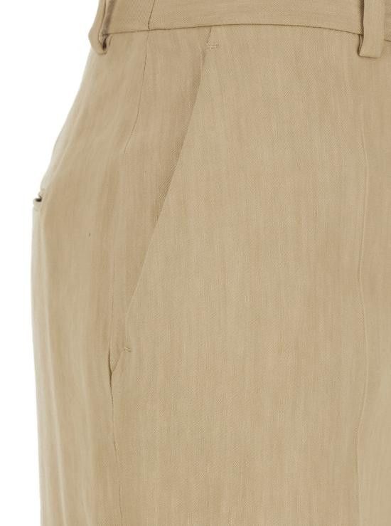 Alberta Ferretti ALBERTA FERRETTI Women Straight Pants A032516200081 Beige Size 30" / US 8 / IT 44 - 3 Thumbnail
