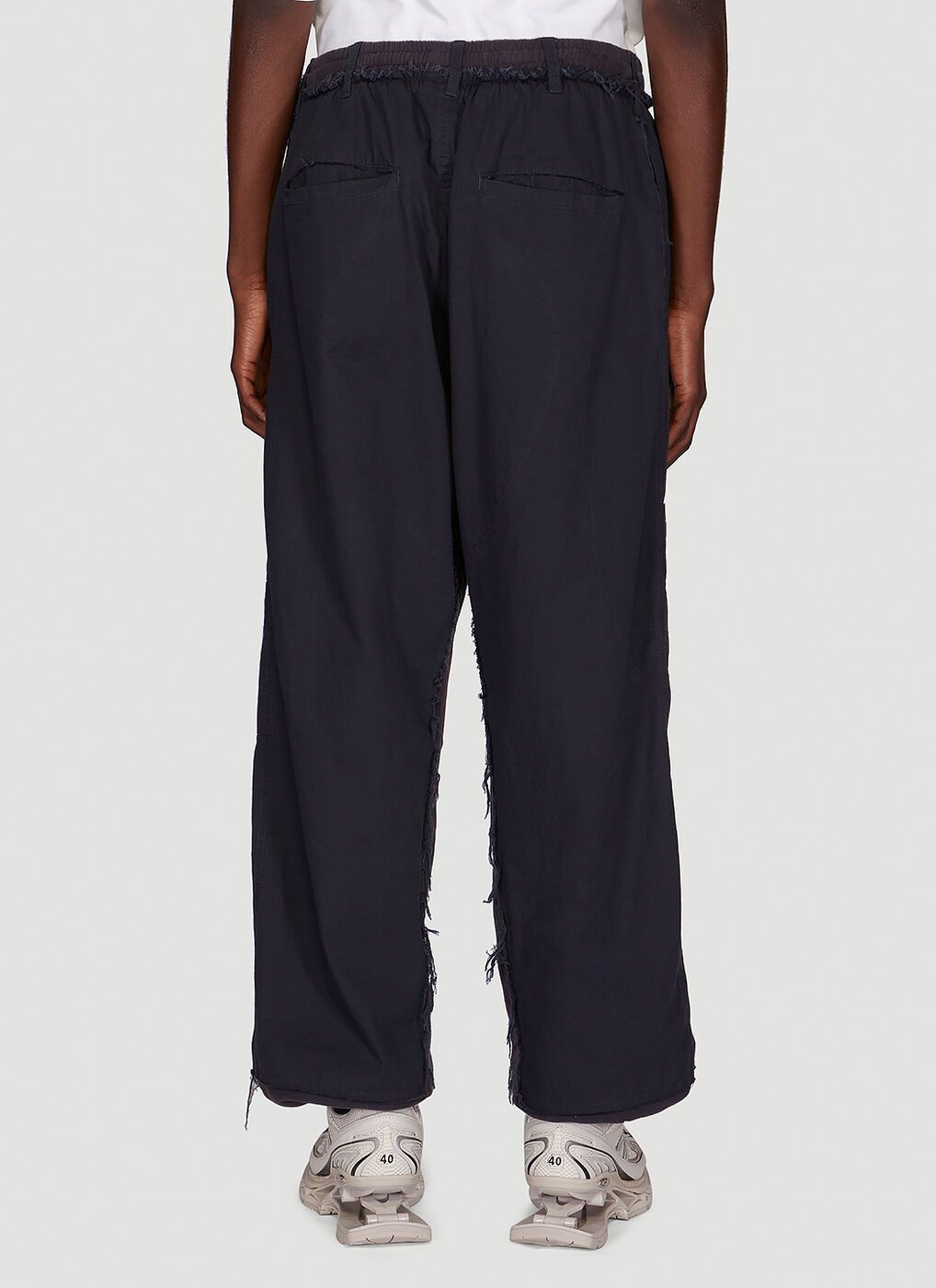 Balenciaga Patched Hybrid Cargo Sweatpants in navy Size US 32 / EU 48 - 4 Thumbnail