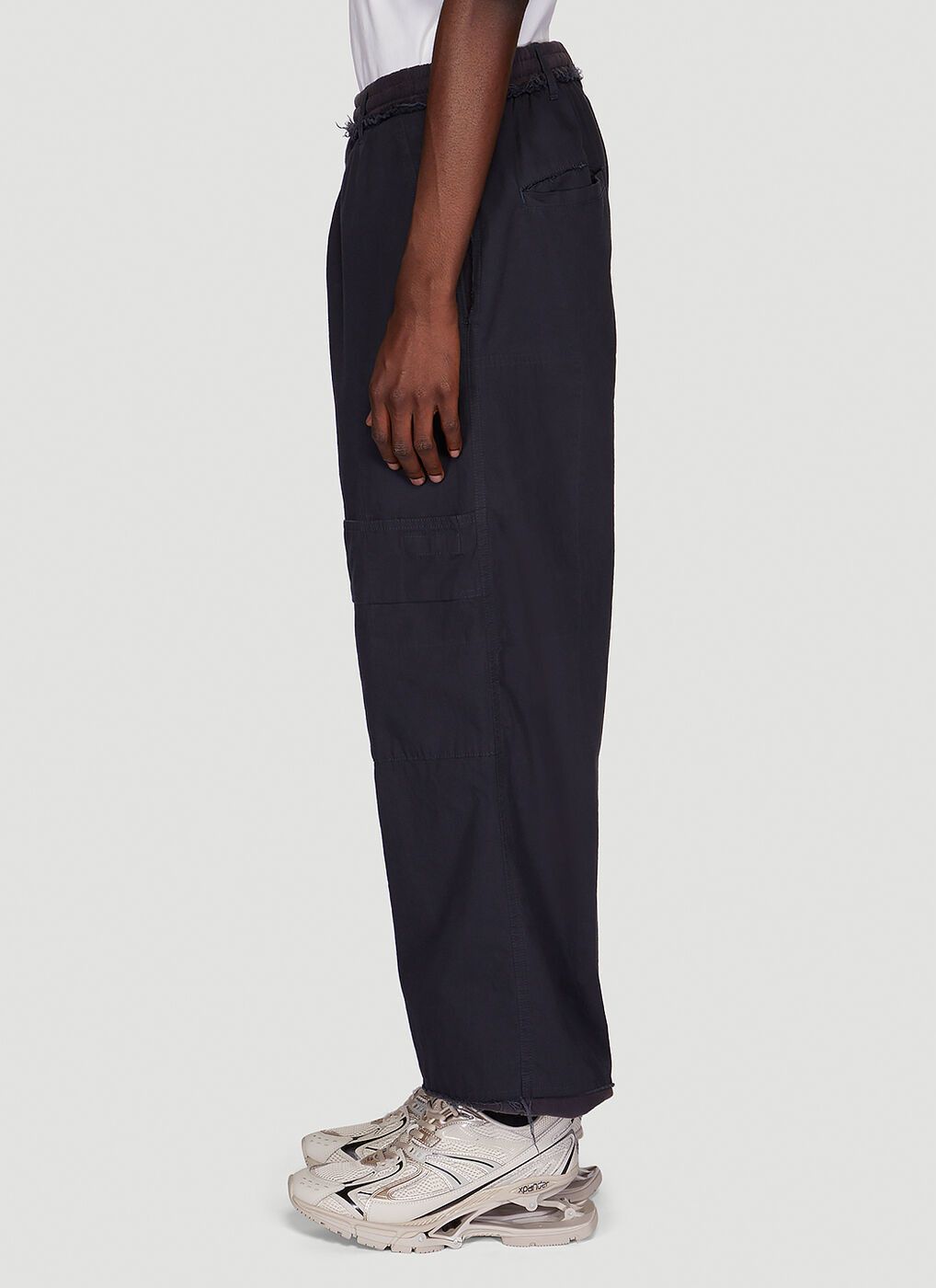 Balenciaga Patched Hybrid Cargo Sweatpants in navy Size US 36 / EU 52 - 3 Thumbnail