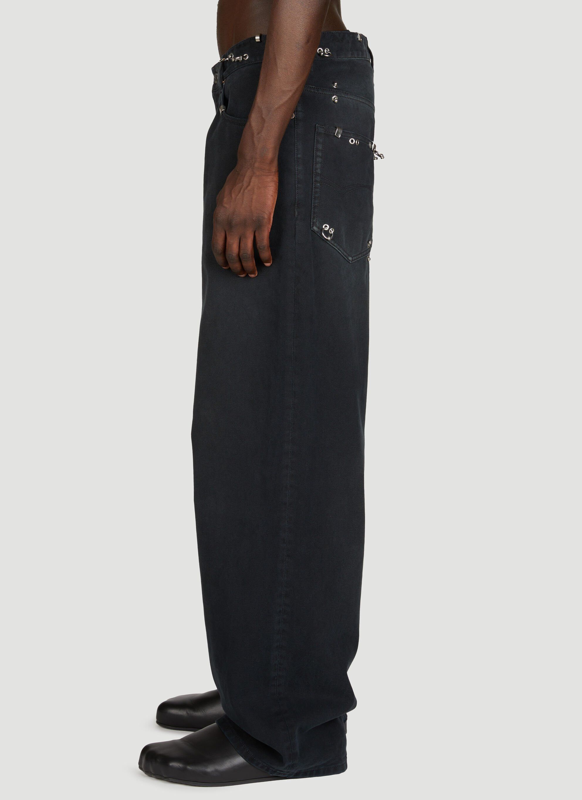 Balenciaga Pierced Baggy Jeans Pants in black Size US 30 / EU 46 - 3 Thumbnail