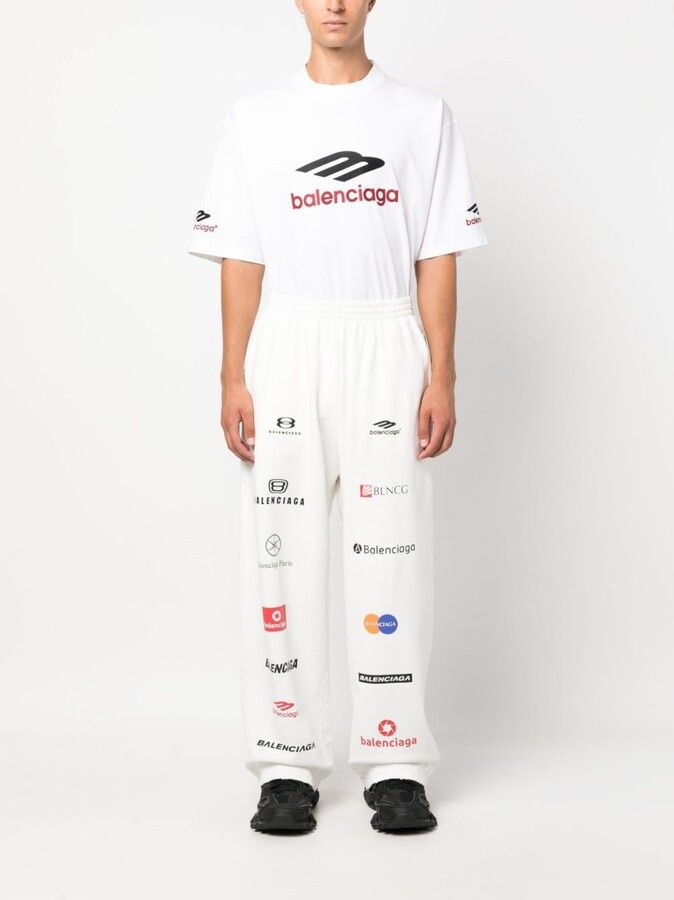 Balenciaga Top League Cotton Patch Sweatpants in white Size US 28 / EU 44 - 2 Thumbnail