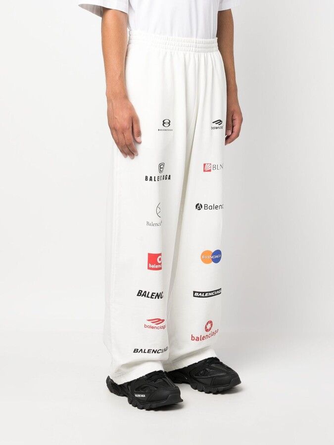 Balenciaga Top League Cotton Patch Sweatpants in white Size US 34 / EU 50 - 3 Thumbnail