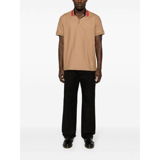 Burberry BURBERRY Men Polo Shirts 8083155 EDNEY CF A1420 BROWN Size US L / EU 52-54 / 3 - 5 Thumbnail