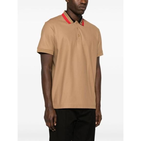 Burberry BURBERRY Men Polo Shirts 8083155 EDNEY CF A1420 BROWN Size US XXL / EU 58 / 5 - 3 Thumbnail