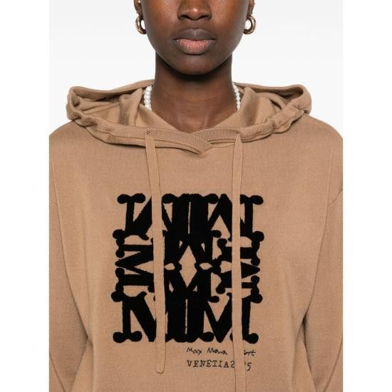 Max Mara MAX MARA Women Hoodies SFINGE 029 023 BROWN Size S / US 4 / IT 40 - 2 Thumbnail