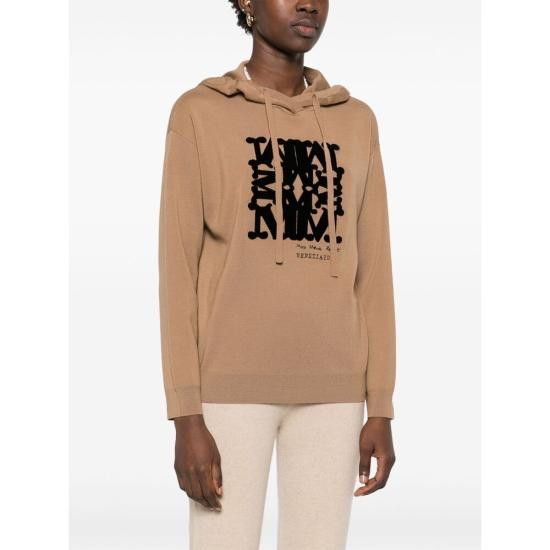 Max Mara MAX MARA Women Hoodies SFINGE 029 023 BROWN Size S / US 4 / IT 40 - 5 Thumbnail