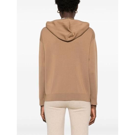 Max Mara MAX MARA Women Hoodies SFINGE 029 023 BROWN Size S / US 4 / IT 40 - 4 Thumbnail