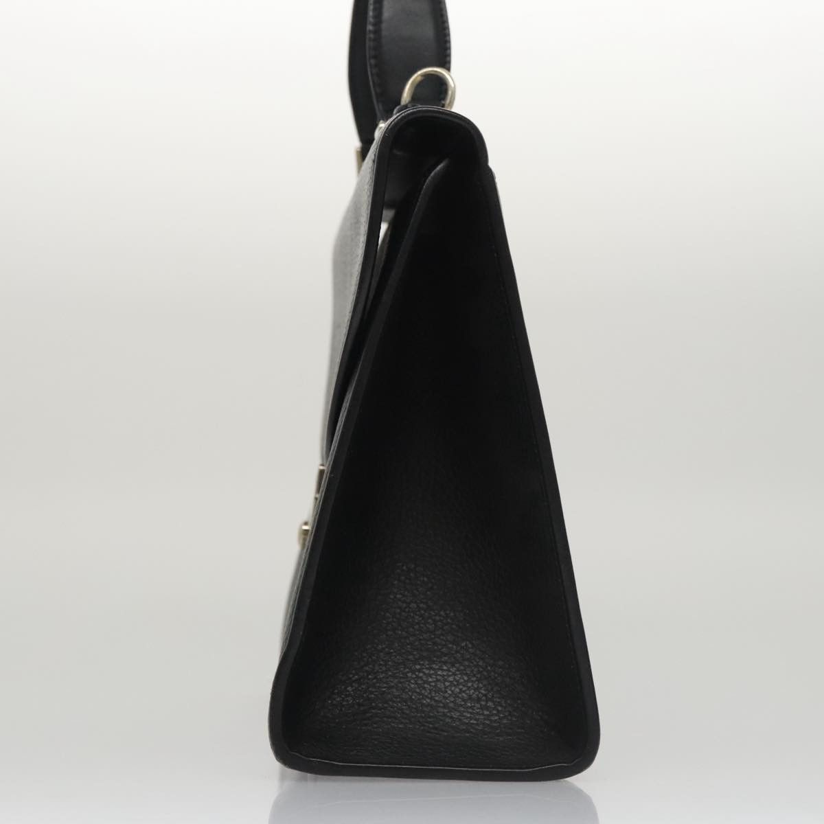 Burberry Black Leather Handbag (Pre-Owned) Size ONE SIZE - 3 Thumbnail