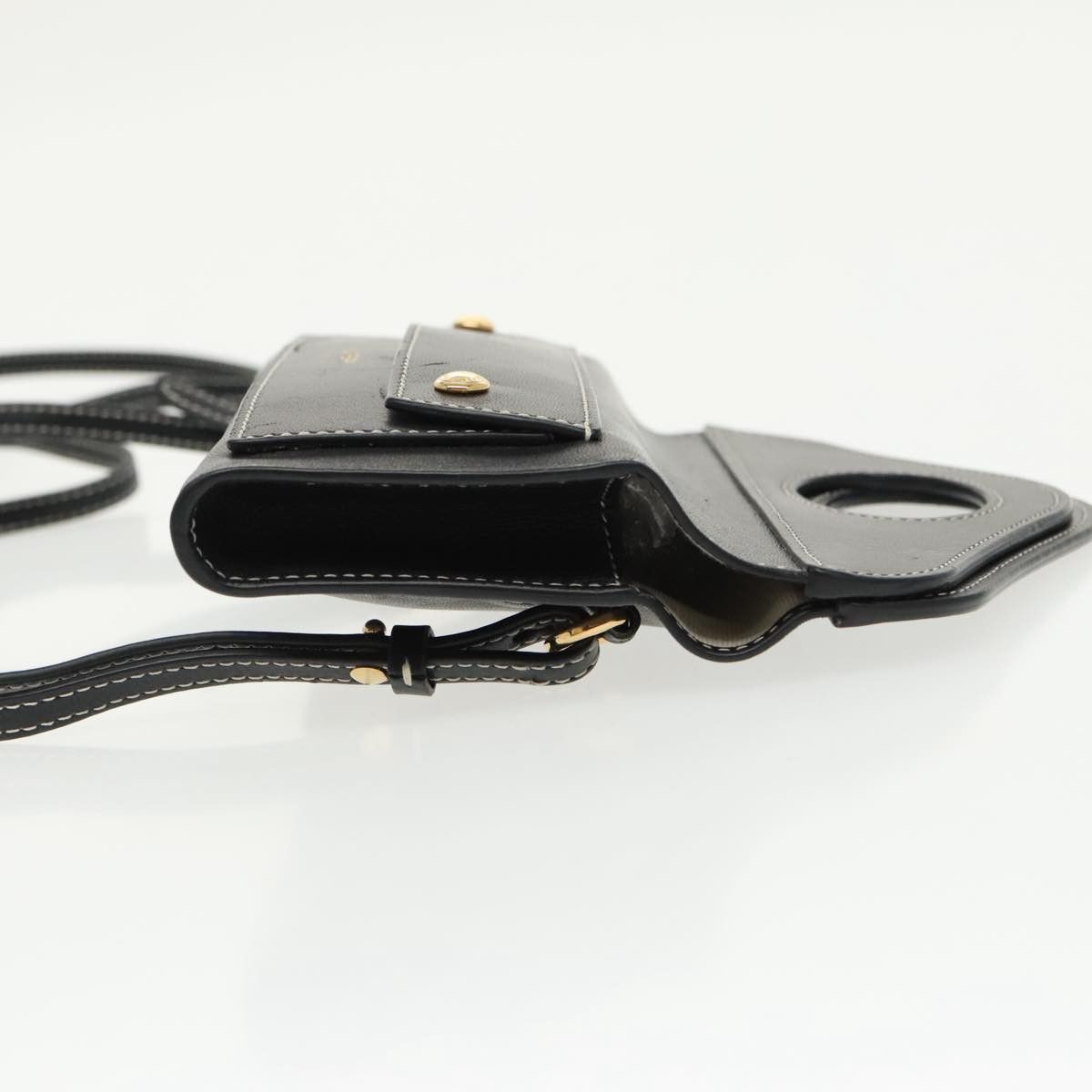 Burberry Pocket Bag Black Leather Handbag (Pre-Owned) Size ONE SIZE - 3 Thumbnail