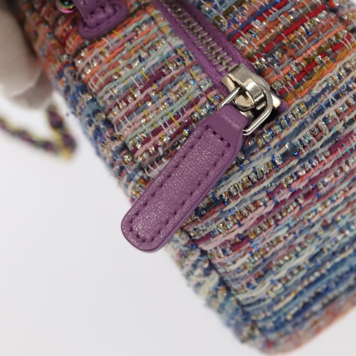 Chanel Cc Multicolour Cotton Shoulder Bag (Pre-Owned) Size ONE SIZE - 11 Thumbnail