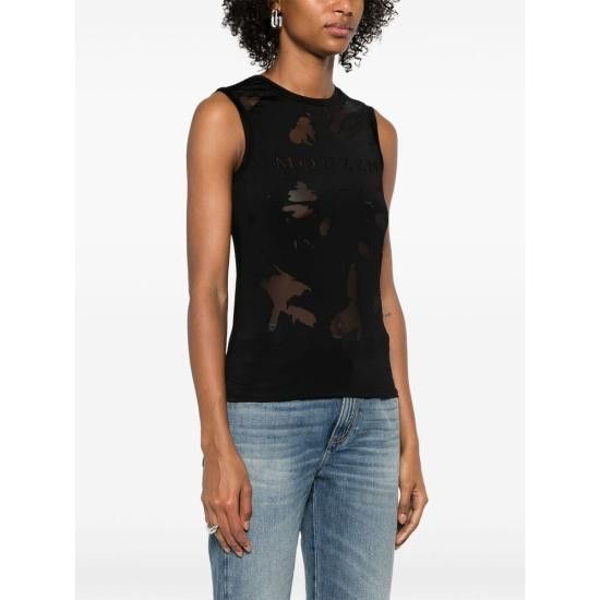 Alexander McQueen ALEXANDER MCQUEEN Women Tops 815574 QCAL0 1000 BLACK Size M / US 6-8 / IT 42-44 - 3 Thumbnail