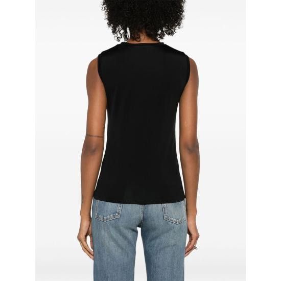 Alexander McQueen ALEXANDER MCQUEEN Women Tops 815574 QCAL0 1000 BLACK Size M / US 6-8 / IT 42-44 - 2 Thumbnail