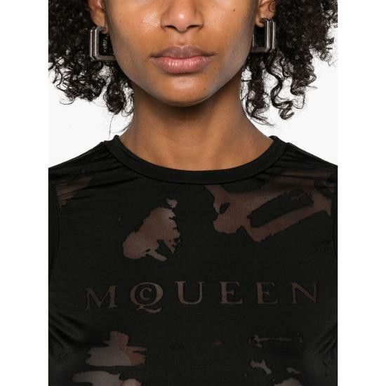 Alexander McQueen ALEXANDER MCQUEEN Women Tops 815574 QCAL0 1000 BLACK Size M / US 6-8 / IT 42-44 - 5 Thumbnail