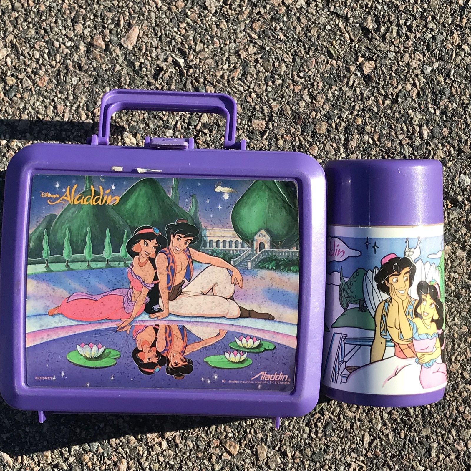 90s Vintage ALADDIN Lunchbox & Thermos Disney Collectible