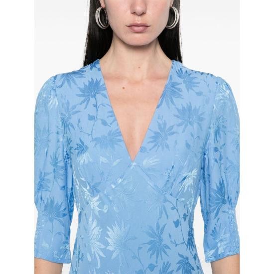 RIXO RIXO Women Dresses ZADIE DJBLU BLUE Size L / US 10 / IT 46 - 3 Thumbnail