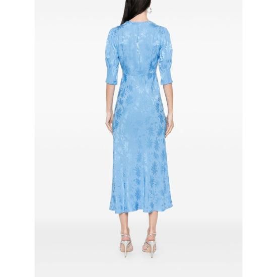 RIXO RIXO Women Dresses ZADIE DJBLU BLUE Size L / US 10 / IT 46 - 4 Thumbnail