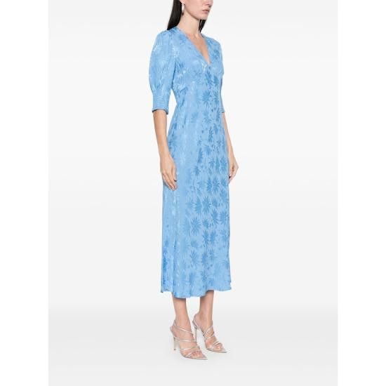 RIXO RIXO Women Dresses ZADIE DJBLU BLUE Size L / US 10 / IT 46 - 2 Thumbnail