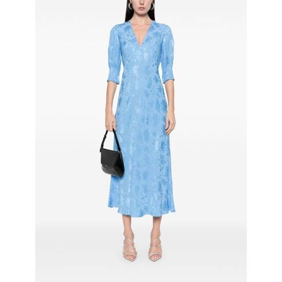 RIXO RIXO Women Dresses ZADIE DJBLU BLUE Size L / US 10 / IT 46 - 5 Thumbnail
