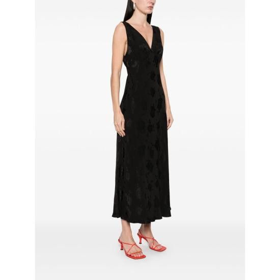RIXO RIXO Women Dresses SANDRINE BKPOJ BLACK Size M / US 6-8 / IT 42-44 - 5 Thumbnail