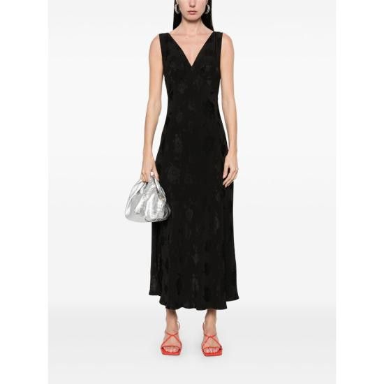 RIXO RIXO Women Dresses SANDRINE BKPOJ BLACK Size XL / US 12-14 / IT 48-50 - 3 Thumbnail