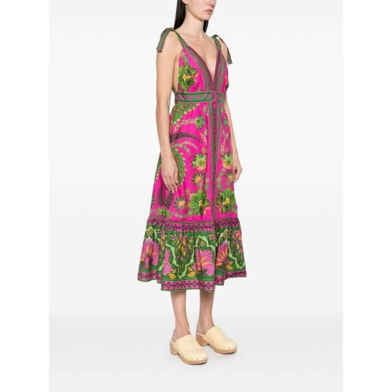 Farm Rio FARM RIO Women Dresses 328960 25014 PINK Size XS / US 0-2 / IT 36-38 - 3 Thumbnail