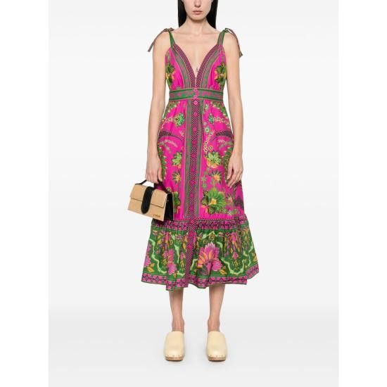 Farm Rio FARM RIO Women Dresses 328960 25014 PINK Size XS / US 0-2 / IT 36-38 - 5 Thumbnail