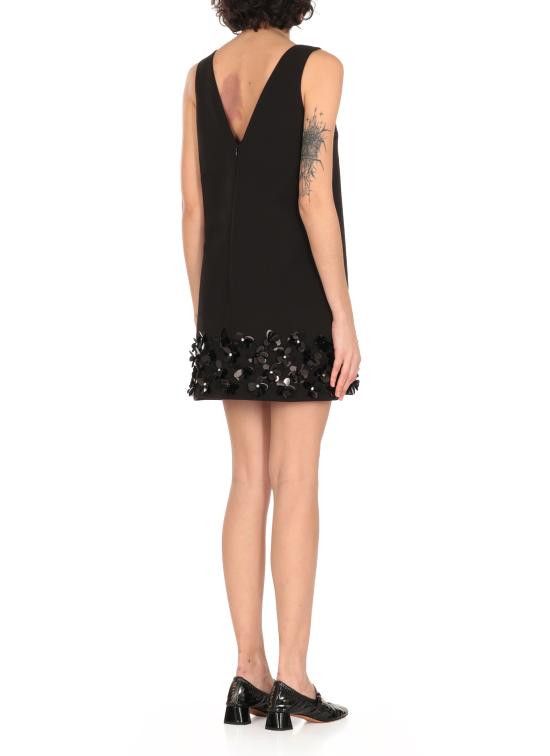 Self-Portrait SELF PORTRAIT Women Mid Skirts RS25120SB CREPE 3DBLACK Black Size S / US 4 / IT 40 - 4 Thumbnail