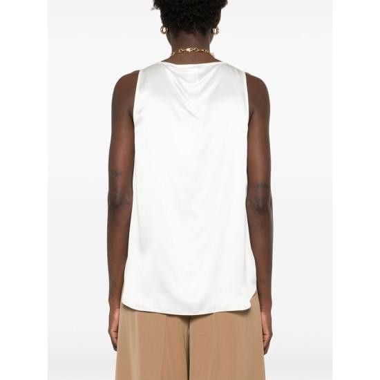Max Mara MAX MARA Women Blouses FILLY 133 001 WHITE Size M / US 6-8 / IT 42-44 - 2 Thumbnail