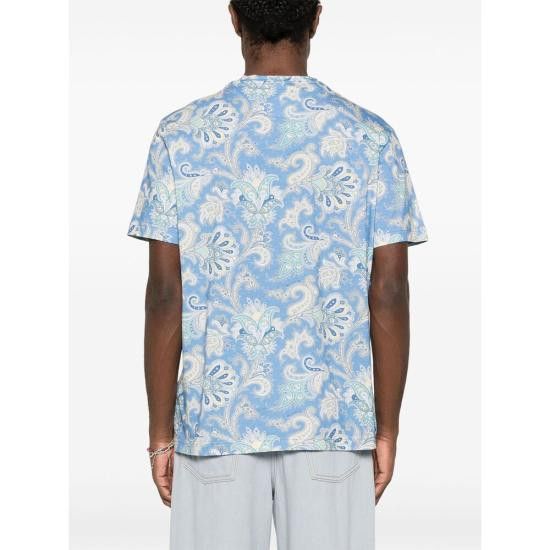 Etro ETRO Men T-Shirts AK584 MRMA0002 X0800 WHITE Size US XXL / EU 58 / 5 - 2 Thumbnail
