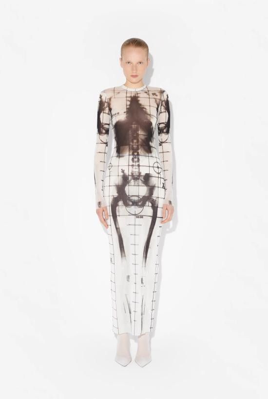 Jean Paul Gaultier JEAN PAUL GAULTIER Women Mid Skirts 25 33 F RO309 T580 0100 White Size M / US 6-8 / IT 42-44 - 6 Thumbnail