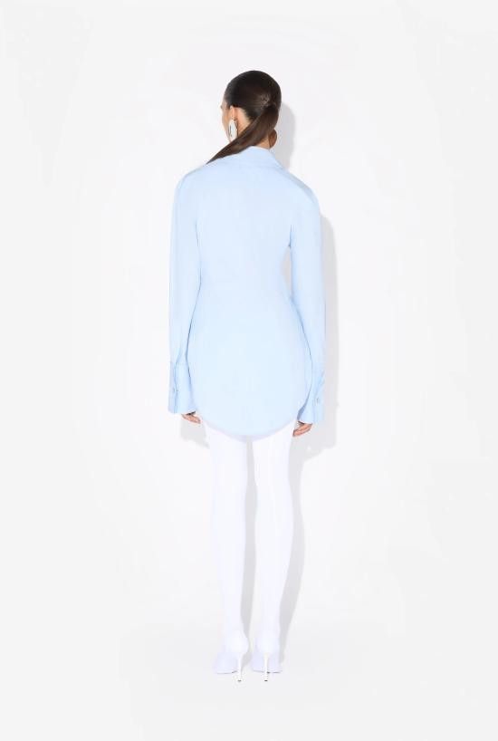 Jean Paul Gaultier JEAN PAUL GAULTIER Women Shirts 25 33 F CH088I C071 52 Blue Size S / US 4 / IT 40 - 3 Thumbnail