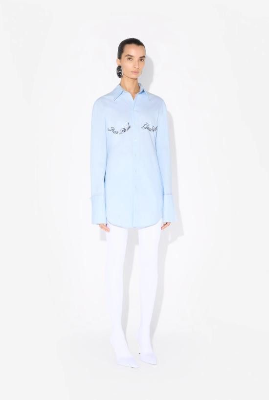 Jean Paul Gaultier JEAN PAUL GAULTIER Women Shirts 25 33 F CH088I C071 52 Blue Size S / US 4 / IT 40 - 2 Thumbnail