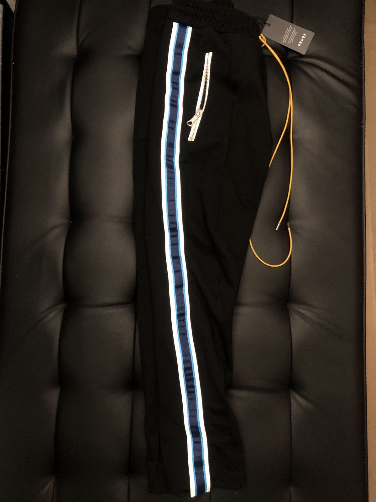 Rhude Brand New Rhude X ssense Exclusive Black Traxedo Trousers Size US 29 - 2 Thumbnail