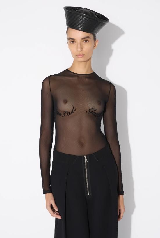 Jean Paul Gaultier JEAN PAUL GAULTIER Women Tops 25 33 F TO263I T005 Black Size S / US 4 / IT 40 - 7 Thumbnail