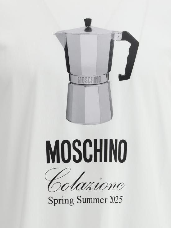 Moschino MOSCHINO Men T-Shirts 251ZZA07060241 1001 WHITE Size US S / EU 44-46 / 1 - 3 Thumbnail