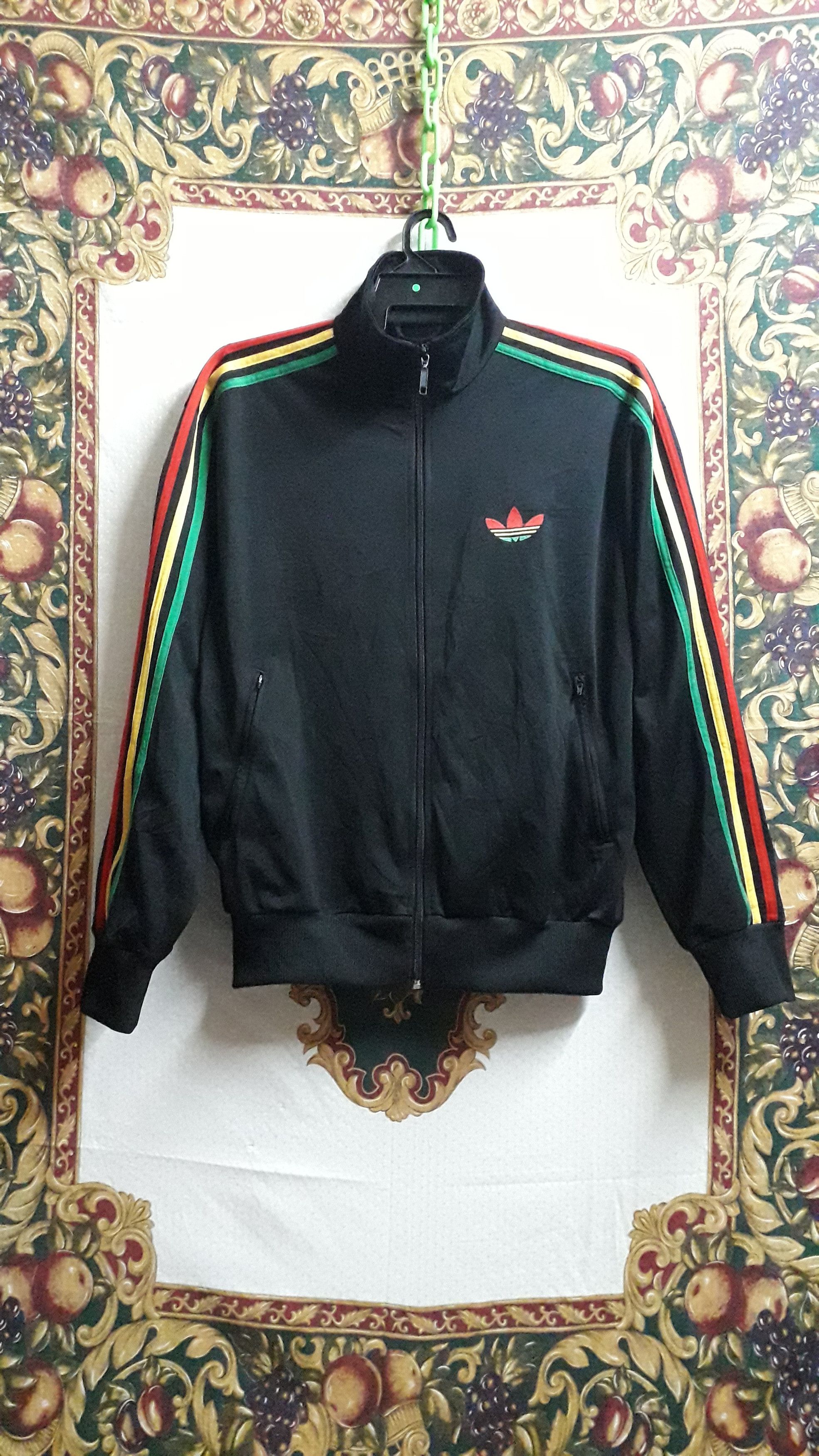 Adidas Bob Marley Adidas Originals Firebird Rasta Red Green Yellow Track Jack Grailed