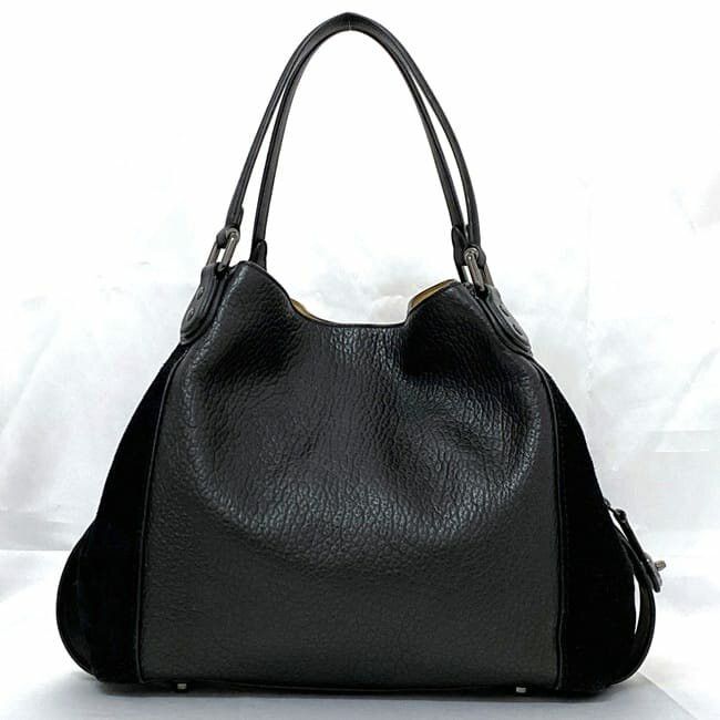 Coach COACH Tote Bag Black Leather Size ONE SIZE - 3 Thumbnail