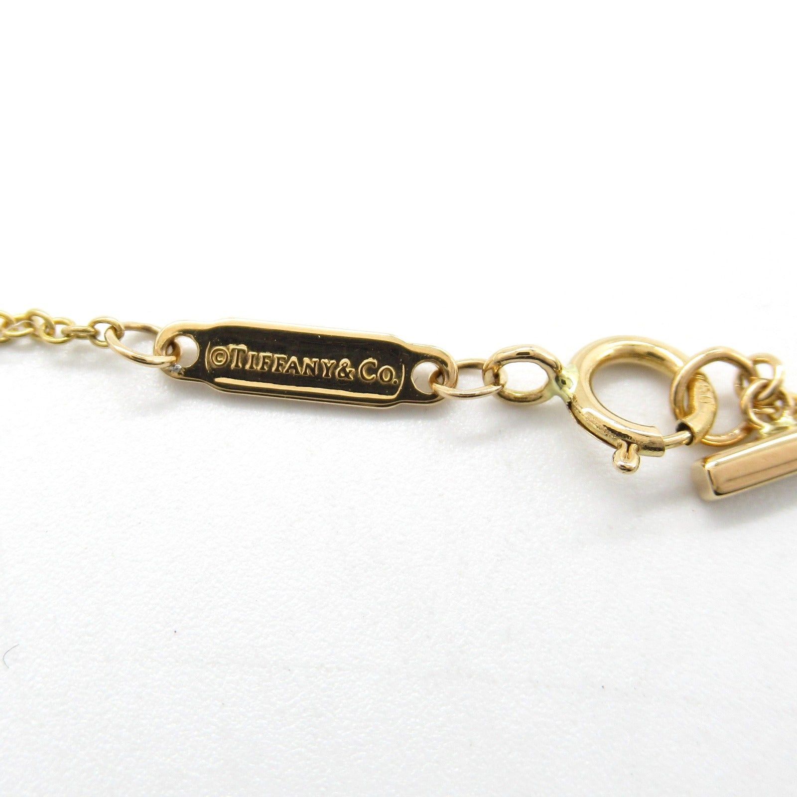 Tiffany & Co. Tiffany Co T-Smile Diamond Necklace Mini K18Pg (Pink Gold) Clear Size ONE SIZE - 4 Thumbnail