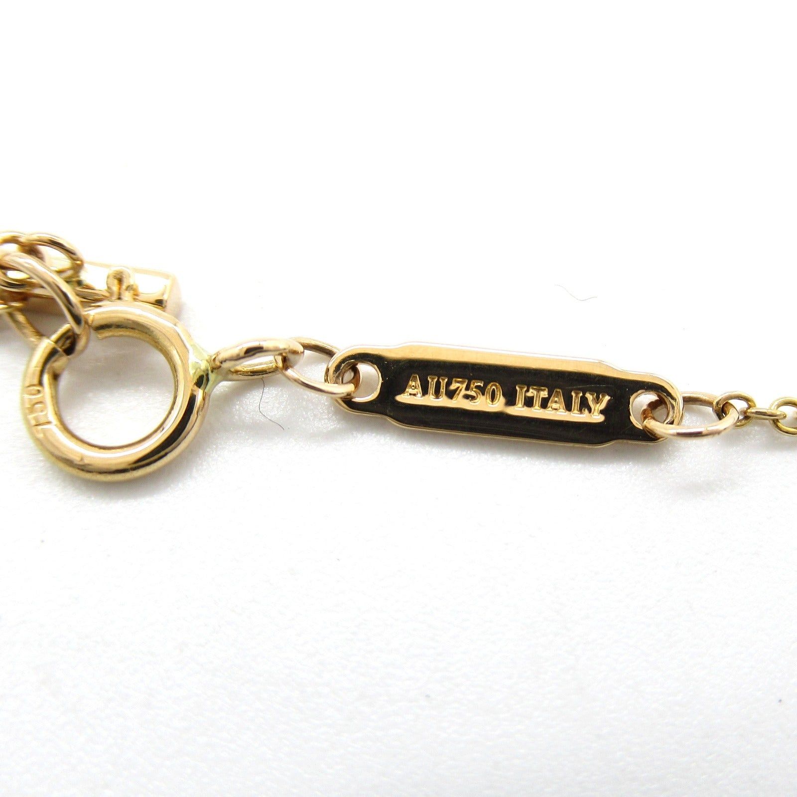 Tiffany & Co. Tiffany Co T-Smile Diamond Necklace Mini K18Pg (Pink Gold) Clear Size ONE SIZE - 5 Thumbnail