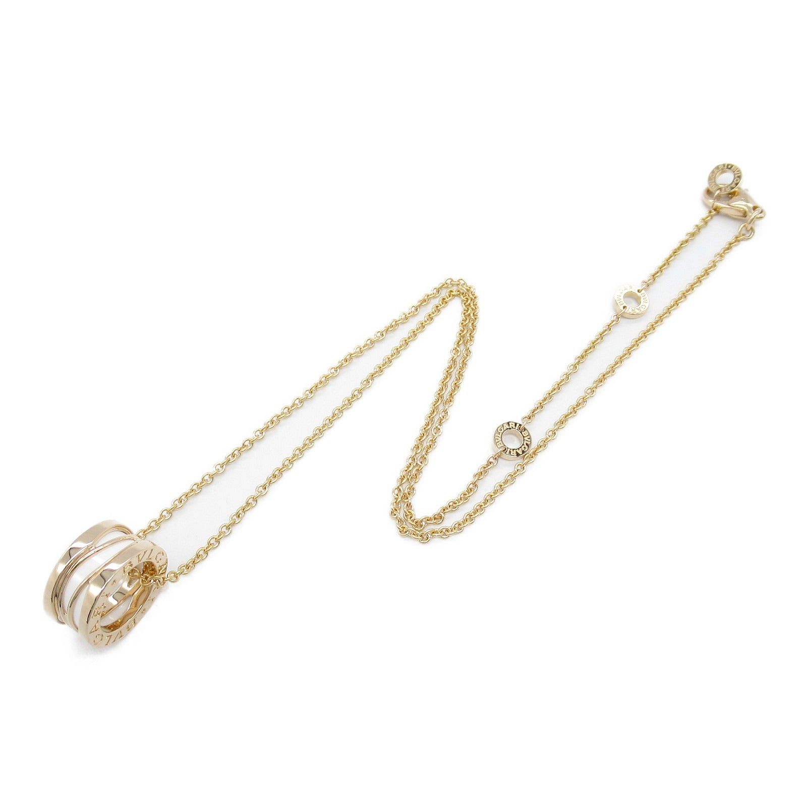 Bvlgari Bvlgari B Zero One Necklace K18Pg (Pink Gold) Ceramic White Size ONE SIZE - 3 Thumbnail