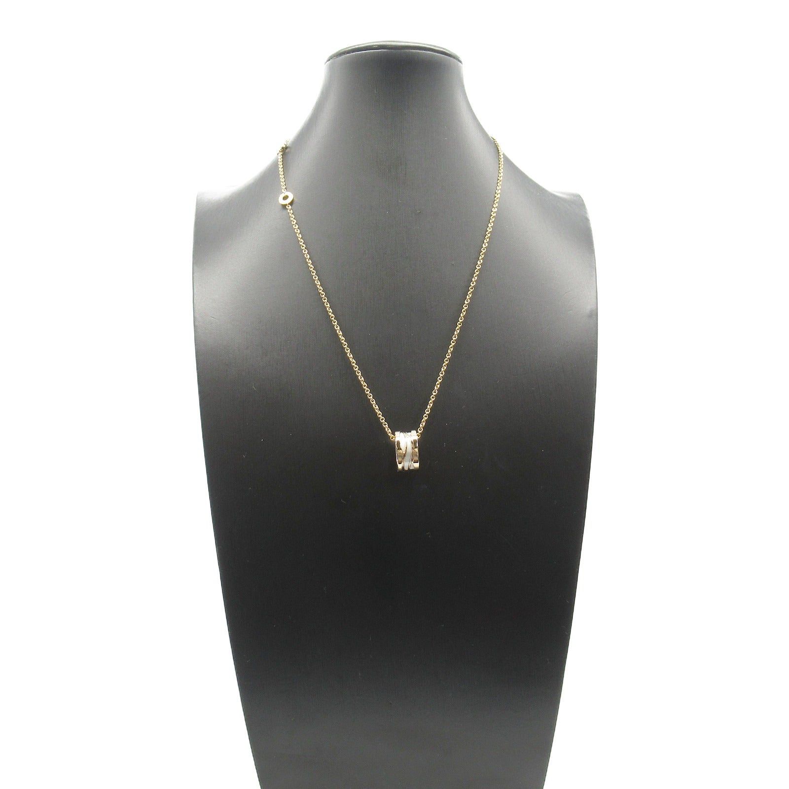 Bvlgari Bvlgari B Zero One Necklace K18Pg (Pink Gold) Ceramic White Size ONE SIZE - 8 Thumbnail