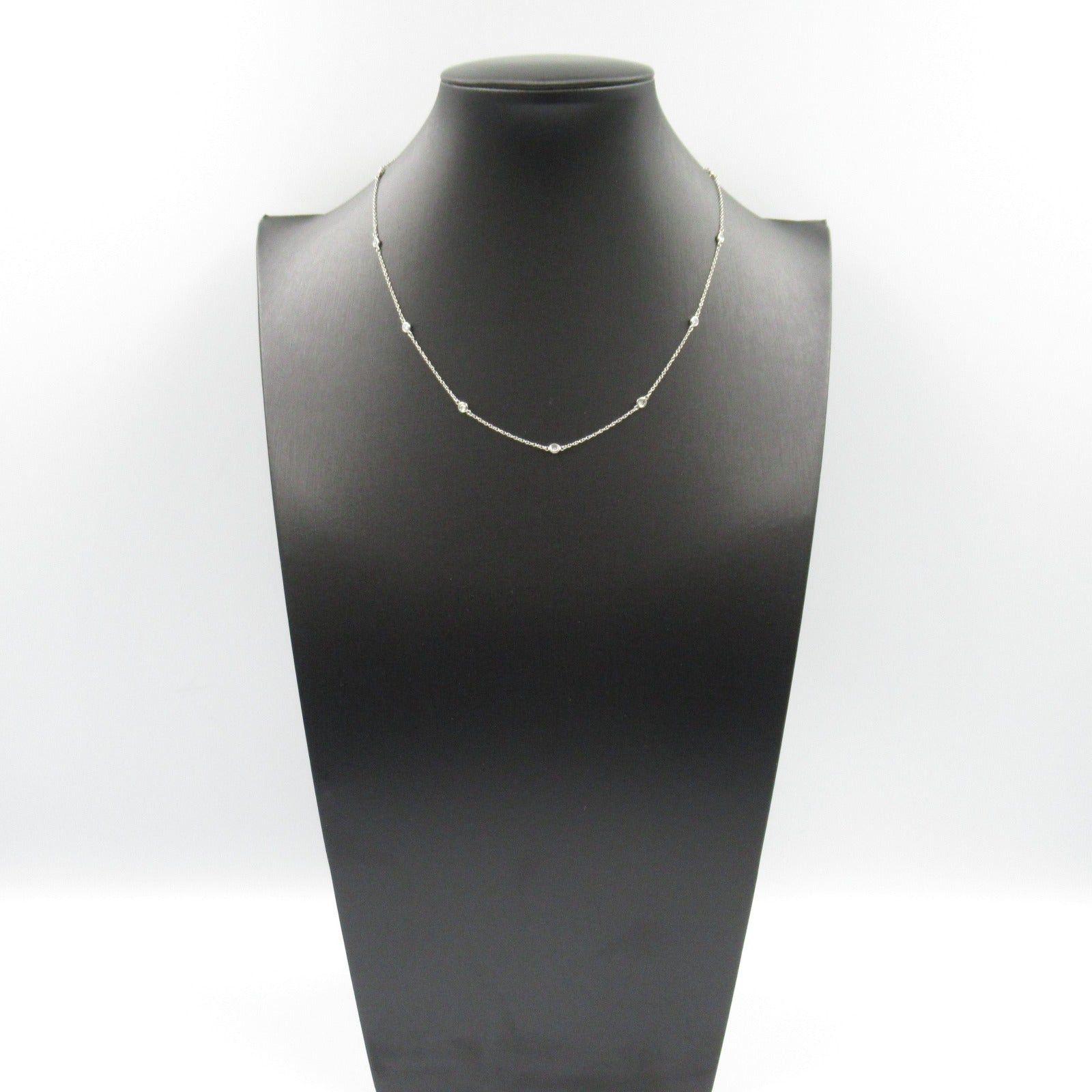 Tiffany & Co. Tiffany Co By The Yard Necklace 11P Diamond Pt950 Platinum Clear Size ONE SIZE - 9 Thumbnail