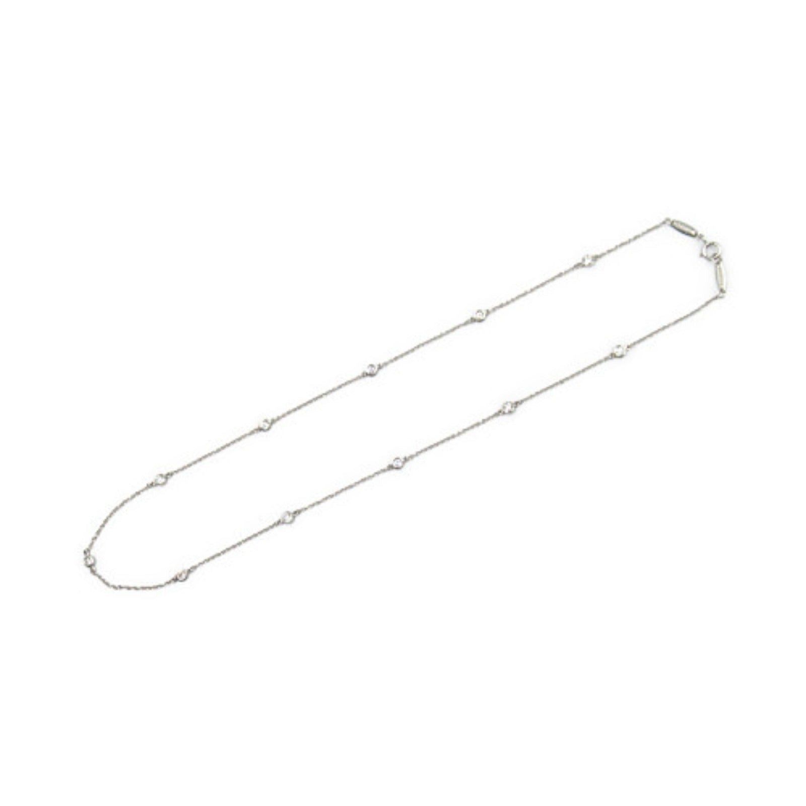 Tiffany & Co. Tiffany Co By The Yard Necklace 11P Diamond Pt950 Platinum Clear Size ONE SIZE - 3 Thumbnail
