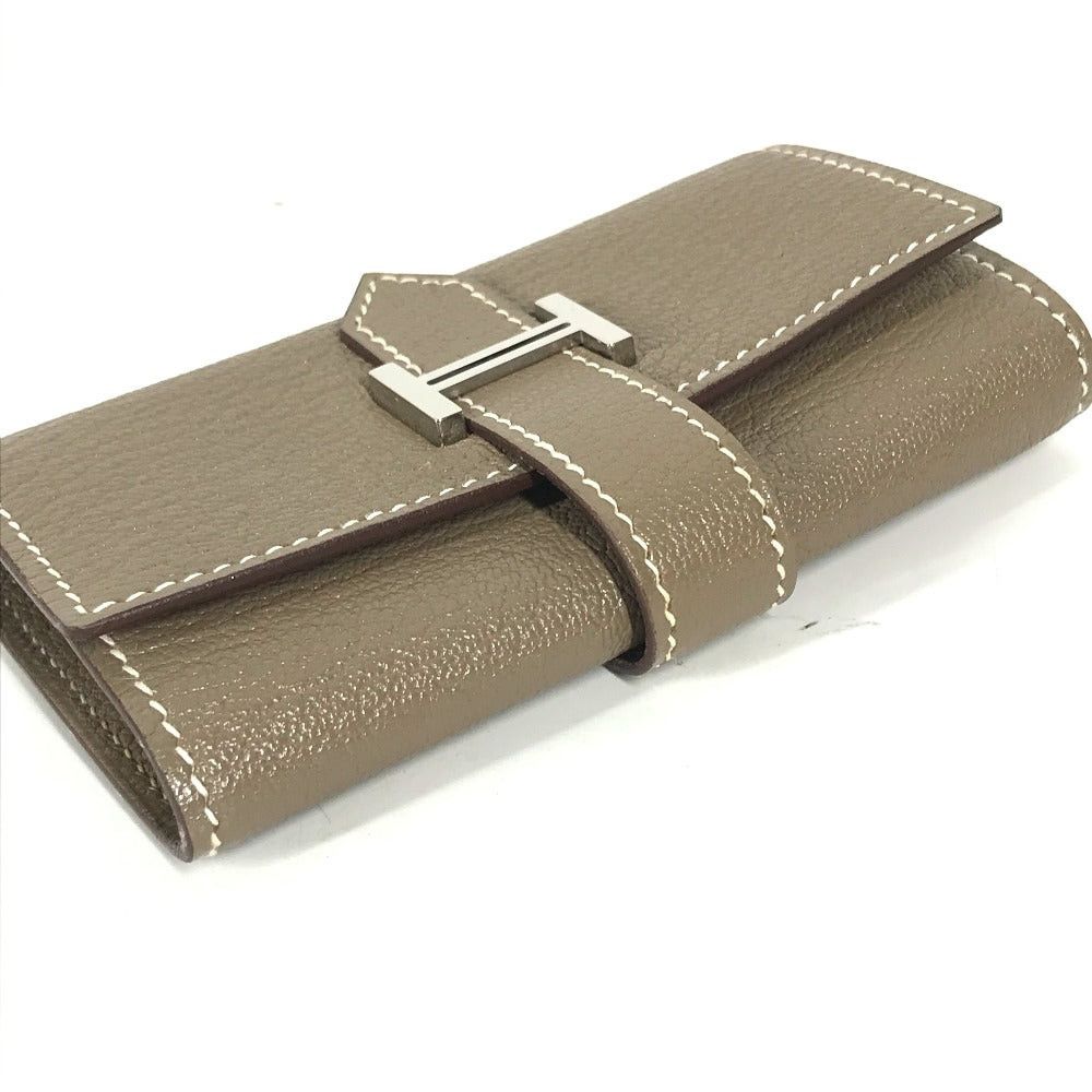 Hermes Hermes 4-Row Key Case Bear H Logo Chevre Women Ethupe Beige Size ONE SIZE - 4 Thumbnail
