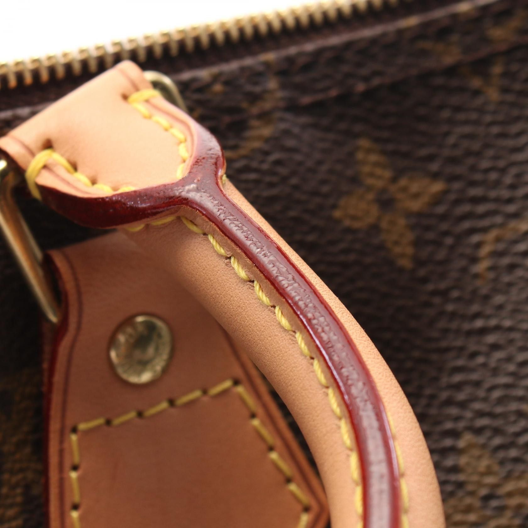 Louis Vuitton Louis Vuitton Speedy 35 Monogram Handbag Leather Brown Size ONE SIZE - 11 Thumbnail