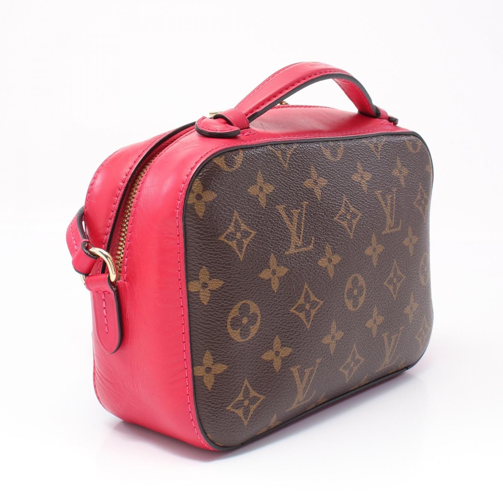Louis Vuitton Louis Vuitton Saintonge Monogram Freesia Shoulder Bag Leather Brown Pink Purple Size ONE SIZE - 2 Thumbnail