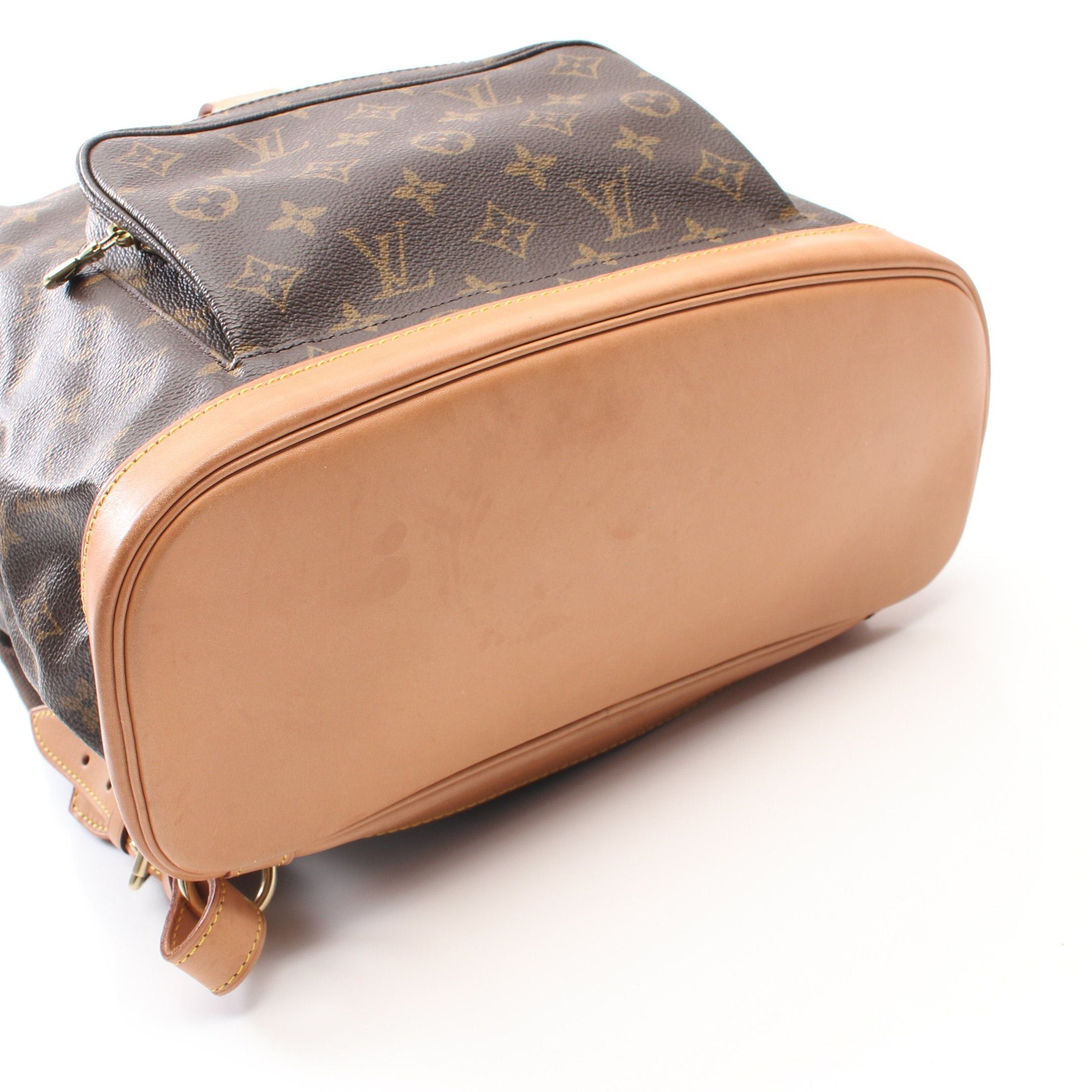 Louis Vuitton Louis Vuitton Montsouris Gm Monogram Backpack Rucksack Leather Brown Size ONE SIZE - 8 Thumbnail